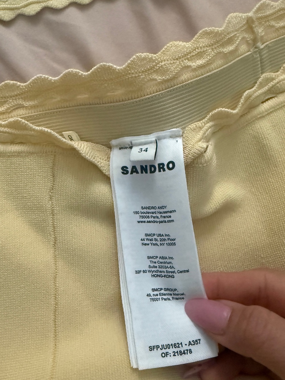 Sandro Two-Piece Dress Set - Crop Top & Flared Skirt - Picture 6 of 6